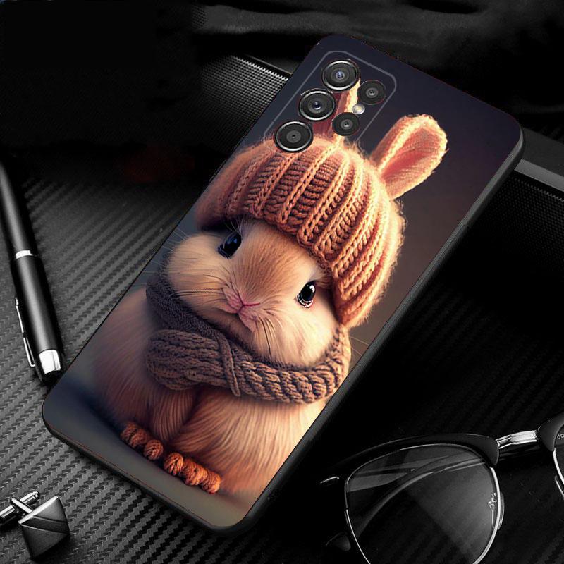 Phone Case For Samsung Galaxy S26 S25 S24 S23 S22 S21 Ultra S24 S23 S22 S21 S25 Plus S24 FE Rabbit Animal
