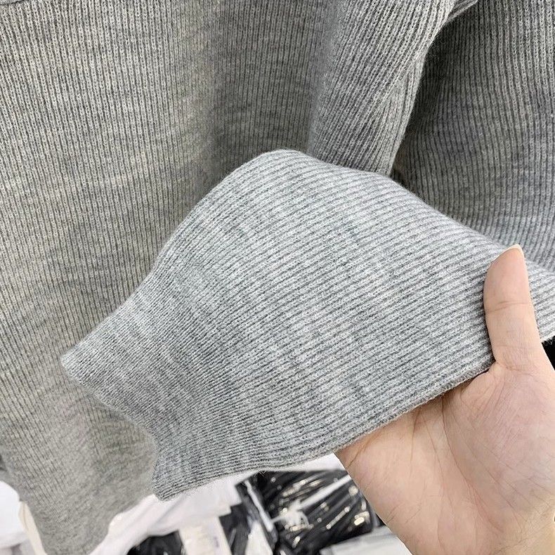 Retro Polo Collar Sweater for Women Autumn Winter New Pullover Soft Casual Sense Sweater Female