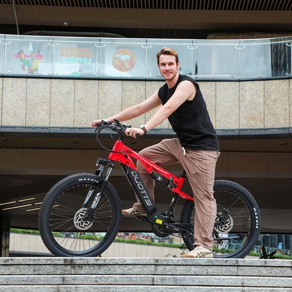 Elektrische fiets Duotts E29, piekvermogen 720W motor, 48V 13.5AH batterij, topsnelheid 40 km/u, actieradius 90 km, 27.5x2.6 inch banden