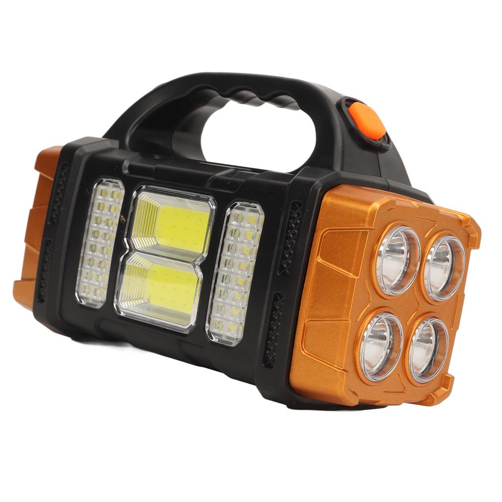 Portable Searchlight Outdoor Handheld Multi Function Solar Charging USB Flashlight for Camping