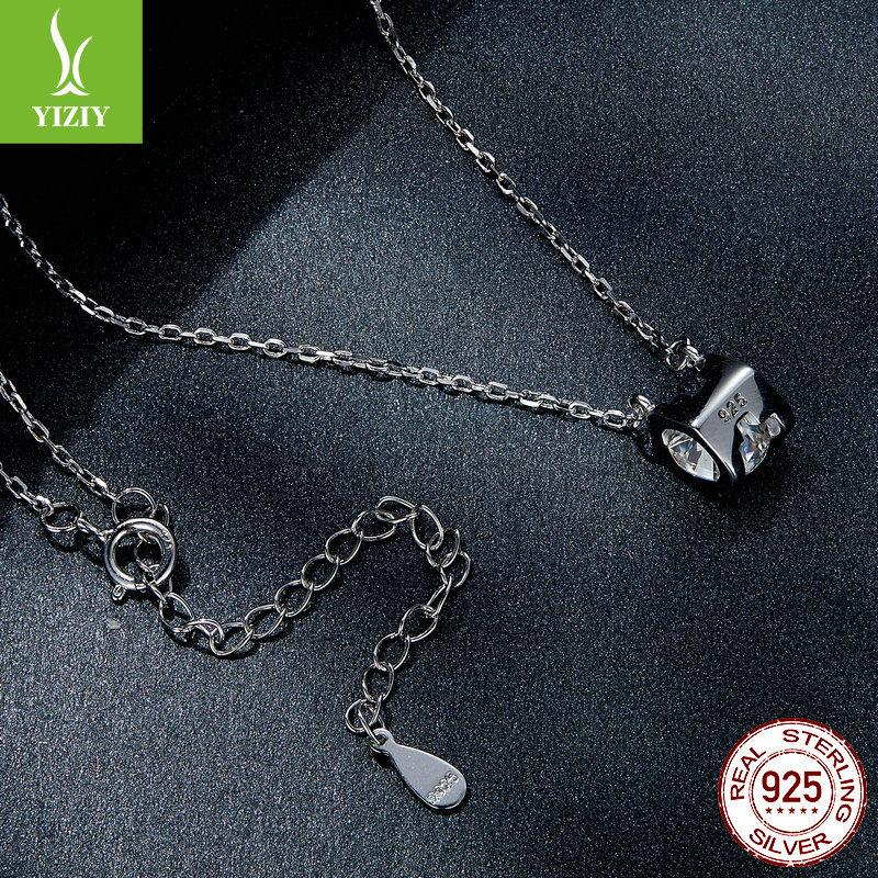 Simple And Exquisite One-Carat Luxury Mozzarella Diamond Collarbone Chain, Fresh And Smart 925 Silver Moissanite Necklace.