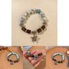 High-quality Ceramic Butterfly Bead Bracelet Classic Retro Style Elegant Women's Wristwear