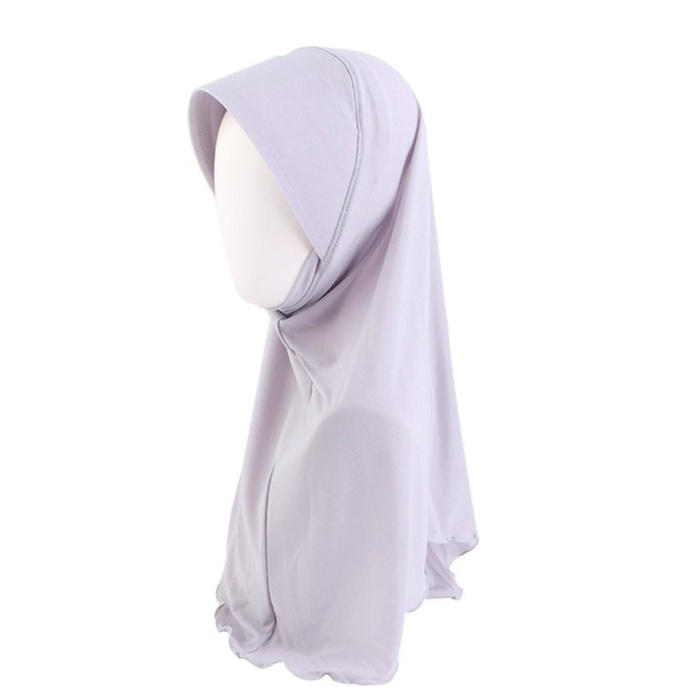 Chiffon Baotou Hat Double Layered Scarf Hat Instant Hijabs Headscarf Hat  Head Wrap