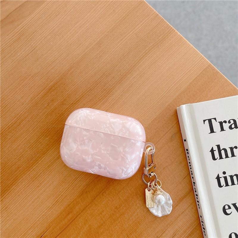 Simple shell pattern AirPods Pro earphone cover for Apple 1/1/1 generation wireless Bluetooth silicone cover pendant