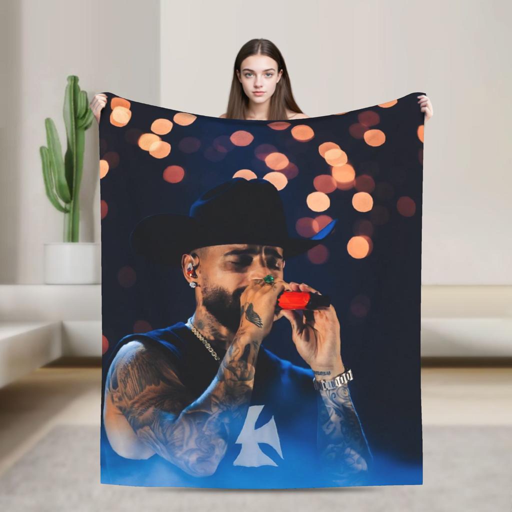 Maluma Rapper Decke Qualität Weich Überwurfdecke Winter Mädchen Jungen Sofa Bett Lustige Bettdecke