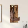 Wall Mounted Nightstand Reclaimed Wood Look 40 x 10 x 90 cm Engineered Wood