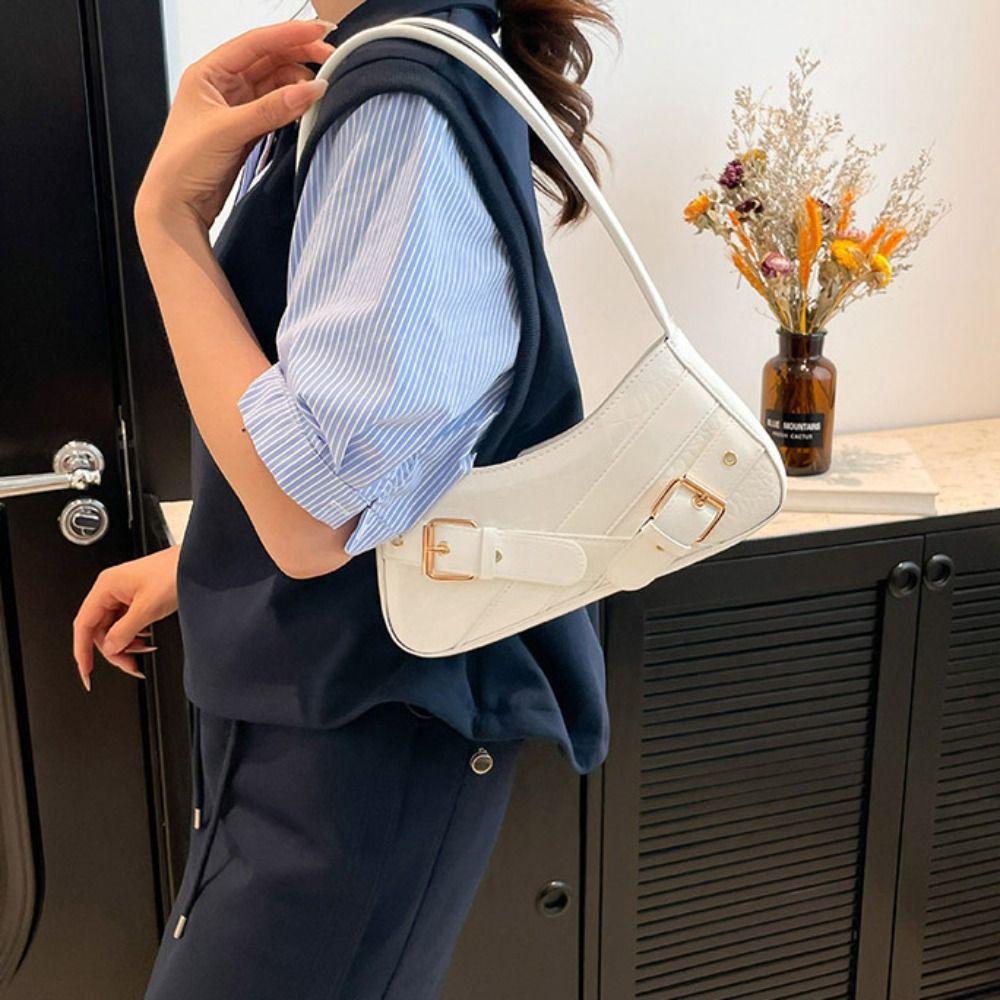 New Design Y2k Shoulder Bags Harajuku Spicy Girls Handbag Sweet Cool Belt Buckle Armpit Bag  Women