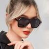Retro Double Beam Sunglasses Women Brand Designer Shades New Ins Fashion Personalized Gradient Men Eyeglasses UV400 Eyewear