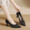 Gentle wind commuter women's shoes pointed temperament early spring single shoes mesh embroidery butterfly rhinestone stiletto high heels