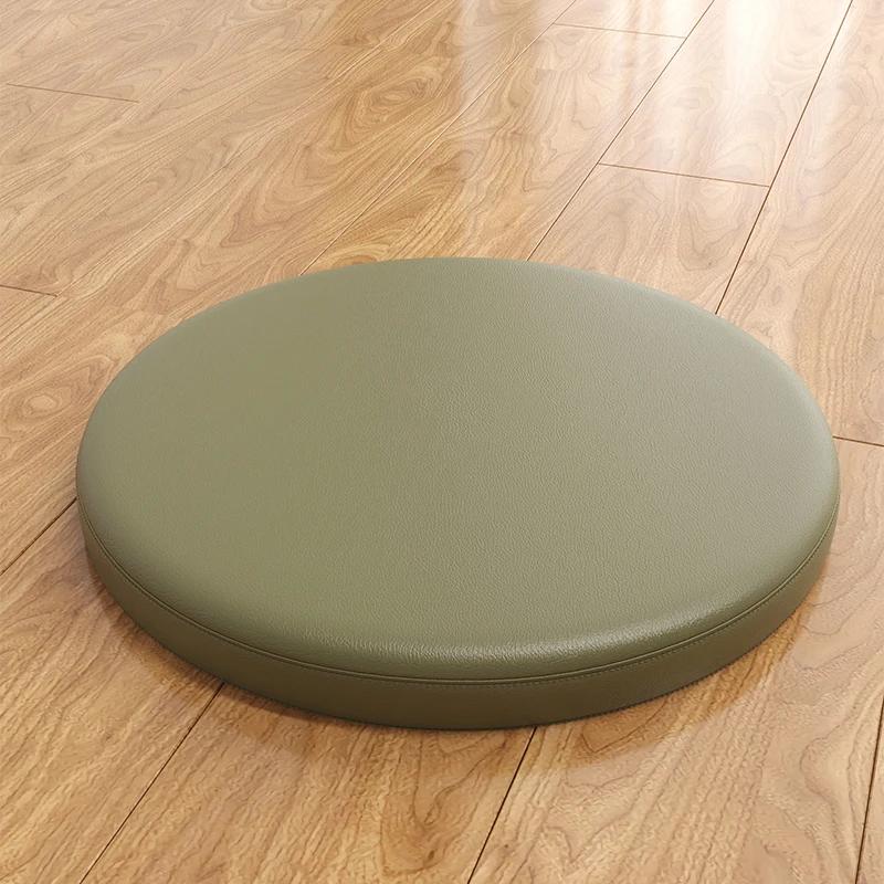 

Leather Circular Memory Cotton Pad Cover Memory Cotton Dining Chair Cushion Bar Stool Cushion Putian Anti Slip Soft Seat Cushion 30x30x4.5cm