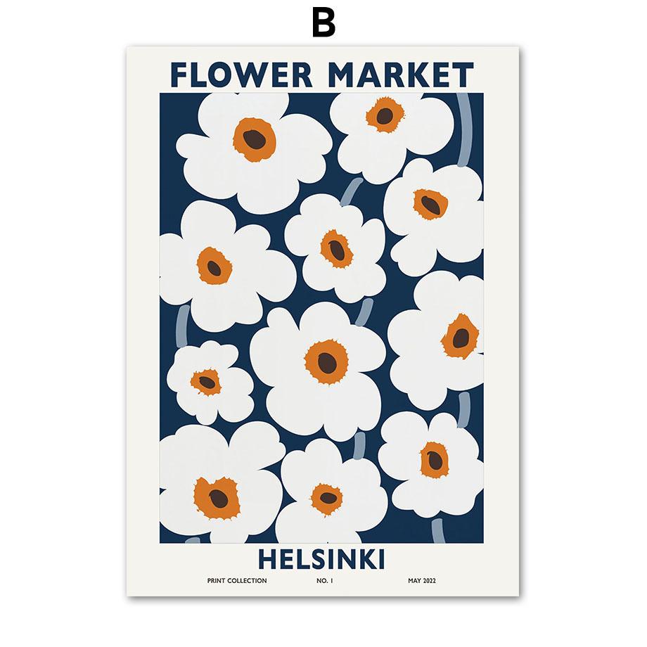 Gustav Klimt Henri Matisse Flower Market Monet Posters And Prints Wall Art Canvas Painting For Living Room Decorative Pictures