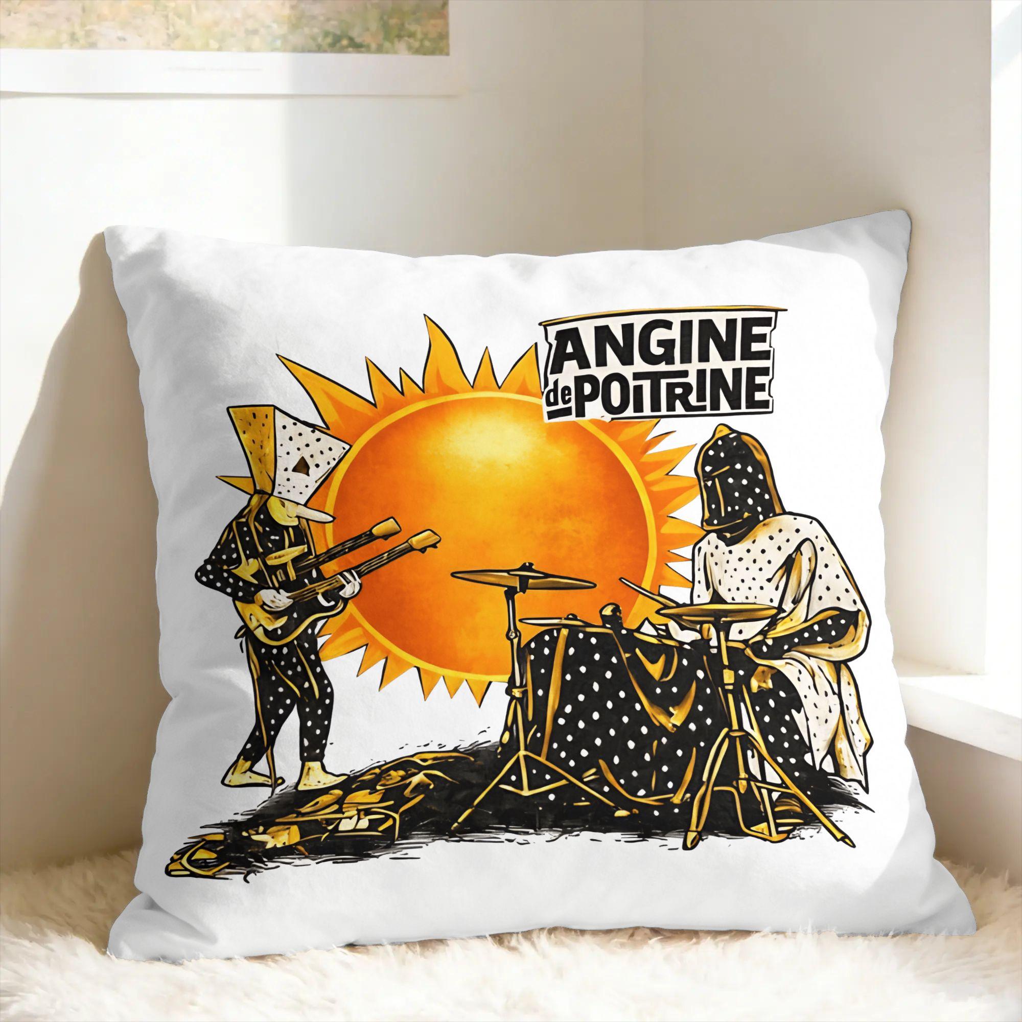 Fine Glasses Unisex Angine De Poitrine Band Pillow Cover Soft Cushion Cover Morden Pillow Case For Living Room Chair