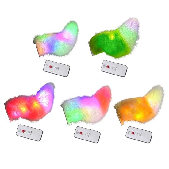 Remote Control Car Tail Sound Activated Wagging Moving Tail with LED Lights Rechargeable Quick