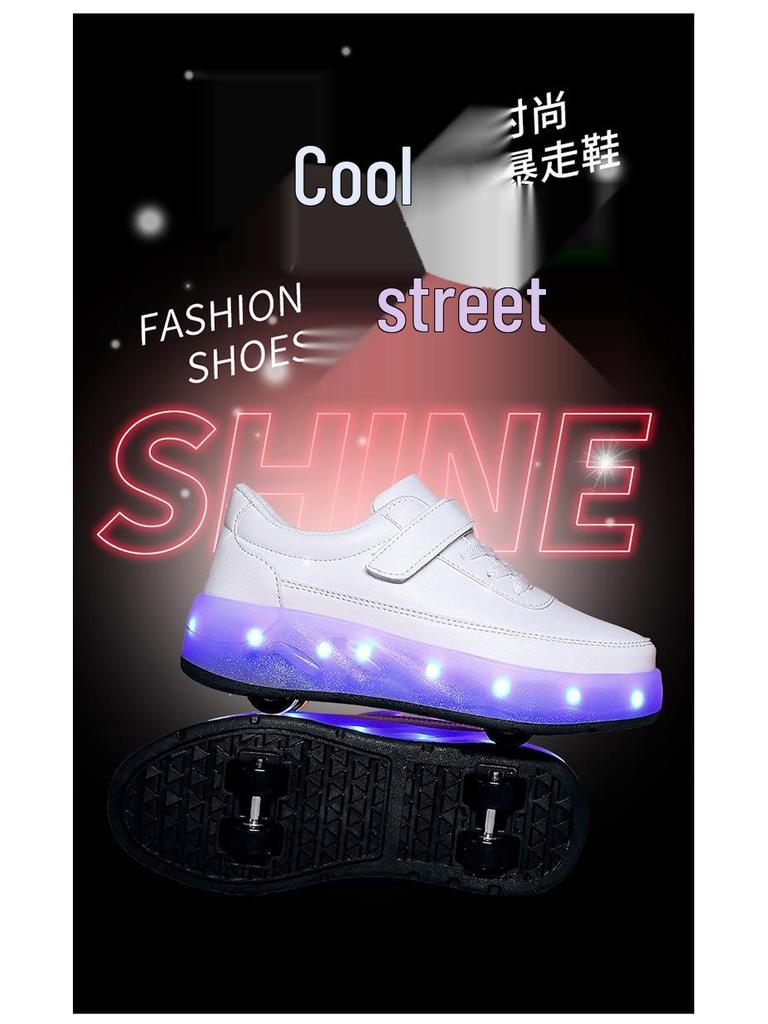 Lightweight Two-Wheel Roller Shoes for Beginners - Unisex Kids, Teens, and Adults Roller Skates