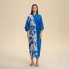 Silk Robes for Women V Neck Satin Bathrobe Long Robe Lightweight Sexy Sleepwear Kimono Robe Women's Cover Up Long Sleepwear Bathrobe Bachelorette Robe