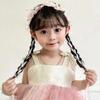 Children's Crown Flower Lace Headwear Cute Princess Garland Pearl Ribbon Hair Clasp Wedding Flower Girls Hair Accessories