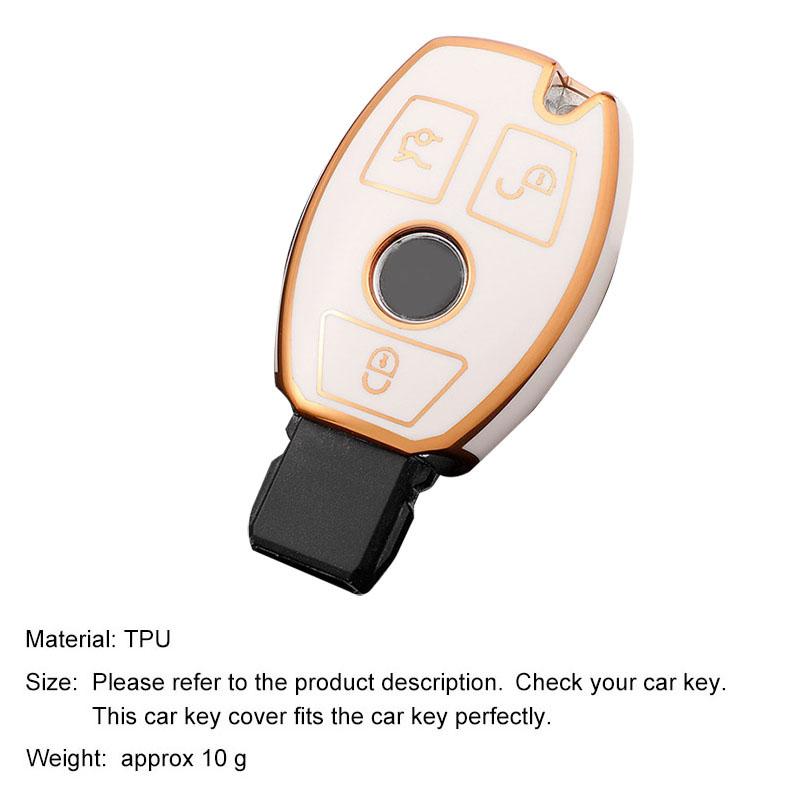 New Soft TPU Car Remote Key Case Cover Holder Shell Fob For Mercedes Benz A B R G Class GLK GLA GLC GLR W204 W210 W176 W202 W463