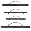 2pcs Wood Photo Artwork Hanger Black