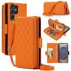 Samsung A27/S26 Ultra Luxury Crossbody Diamond Pattern Wallet Flip Leather Case with Card Slots