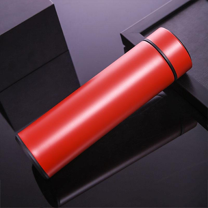 Stainless Steel 500ml Thermos Bottle Portable Leak-proof Vacuum Flask Insulated Coffee Water Bottle with Tea Partition Drinkware