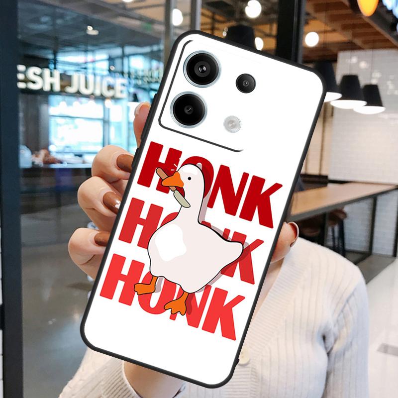 Cartoon Funny Goose Case For Xiaomi Redmi Note 11 9 10 12 13 14 15 Pro Plus Redmi 15 15C 10C 12C 13C 14C Cover