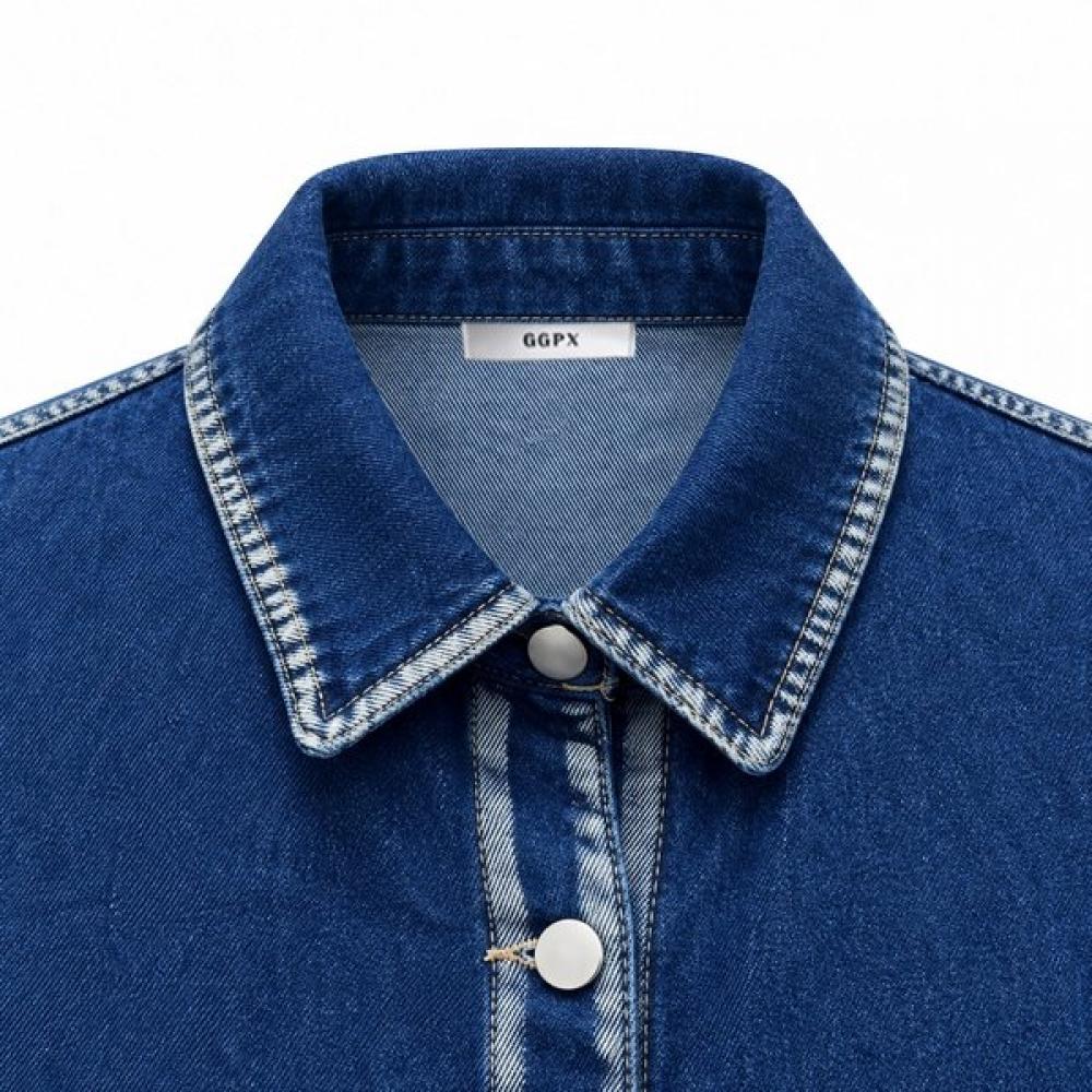 GGPX New York Washed One Pocket Denim Jacket Gq9jk020f