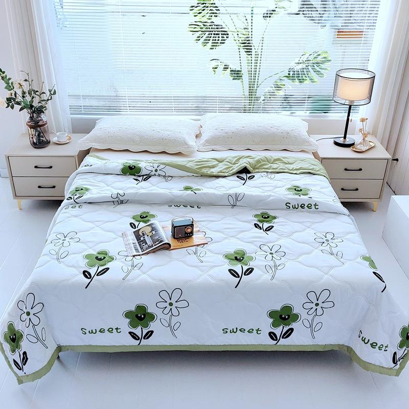 Summer thin blanket, new air conditioning quilt, gift, skin friendly washed cotton, summer cool quilt