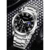 Used GAIETY Men's Watch Analog Quartz Silver Black Dial