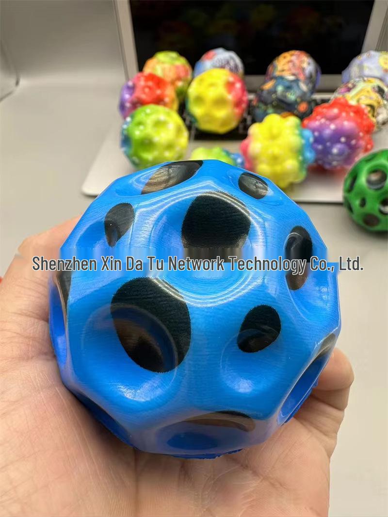 

High-Elastic PU Stress Ball with Wrist Strap - Decompression Toy for Kids and Students синий