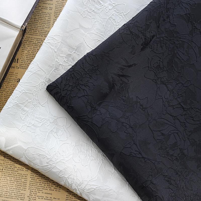 Modă Distinctivă Țesătură Embosată Textură Croșetată Tridimensională Jacquard Țesătură Rigidă Costum High-fashion Rochie Poncho Materiale