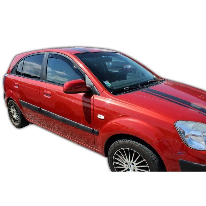 J&J AUTOMOTIVE | Heko Deflecteurs d'air Déflecteurs de Vent Pour Kia Rio, Tricorps 2005-2011