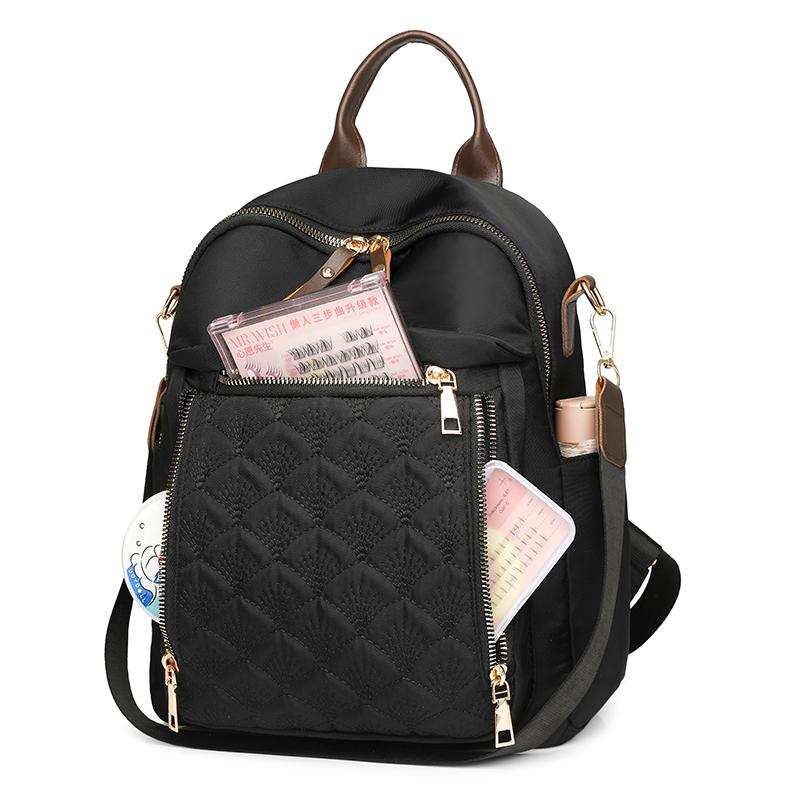 Lingge Rucsac cu broderie Rucsac pentru femei Rucsac de călătorie impermeabil de mare capacitate