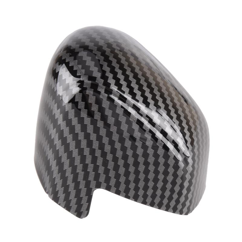 Gear Shift Knob Trim Cover Fit for Lexus RX350 500h 2024 Black Carbon Fiber Texture ABS
