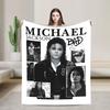 Michaels Jacksons Bad 1988 Pop Music Blanket Flannel  Winter  Lightweight Throw Blankets for Sofa Travel Plush Thin Quilt