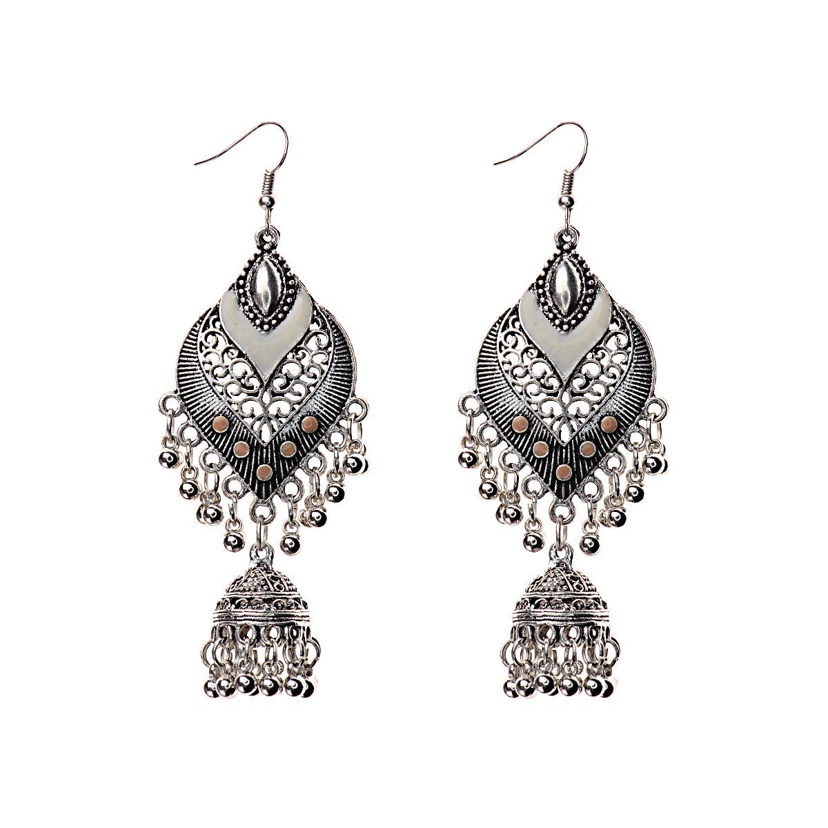 

LUXY MOON серьги с кисточками, длинные висячие серьги, модные подарки, эффектные серьги в богемном стиле в стиле бохо в Индии