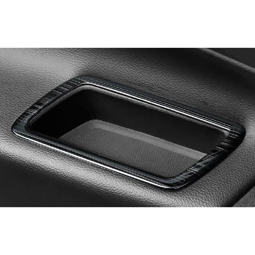 TEGENT Car Door Storage Box Cover Trim For Chevrolet Equinox 2018-2023 (Black Titanium) Stainless Steel 4PCS