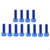 12Pcs Blue Bike Water Bottle Cage Holder Bolts