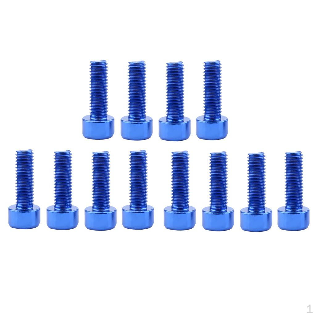 

12 шт. Синие болты для держателя фляги велосипеда