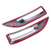 2pcs Plastic Silver Rear Bumper Chrome Fog Light Lamp Trim Molding Cover Frame Fit For Nissan Sentra Sylphy 2013 2014 2015