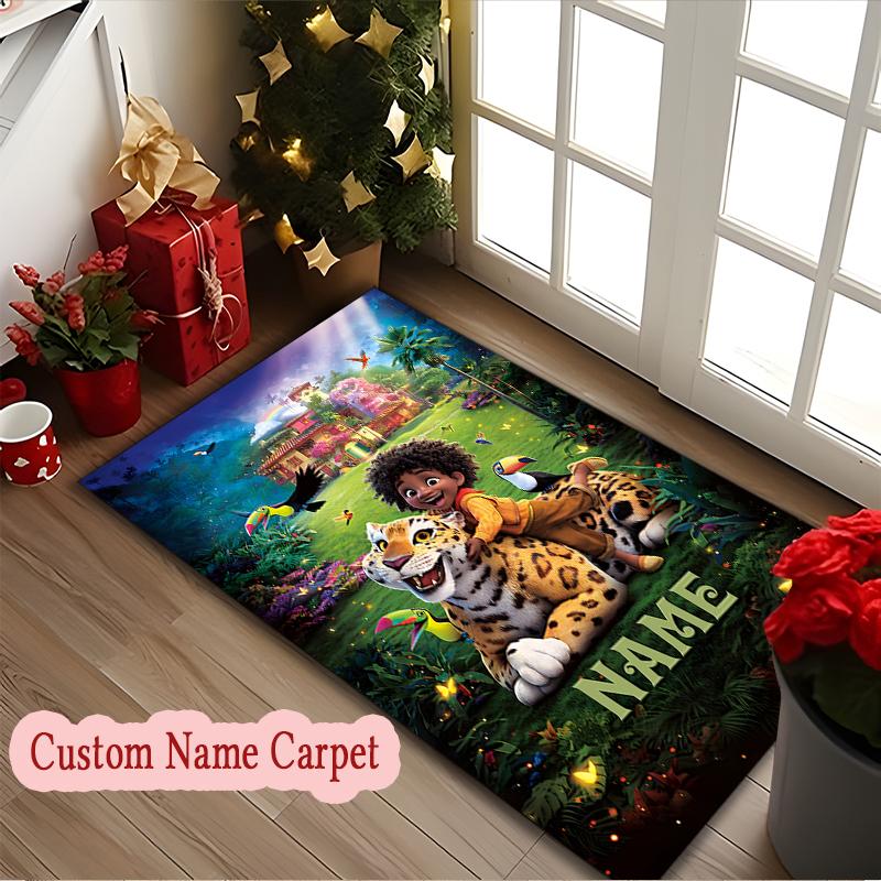 1pc Customize Name Chair Rug for Home Office Use, Jolly Roger Mickey Pirate Area Carpet Appropriate for All Seasons