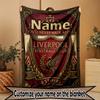 Custom Name Personalized LFC Print Blanket, Home Decor, Bedroom, Sofa, Camping, Couch, Gifts for Birthday Christmas