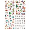4pcs/set Christmas Stickers Children Cartoon Gifts Snowflake Old Man Party Decoration Handbook Christmas Stickers Cute Stickers Books Clear Printing