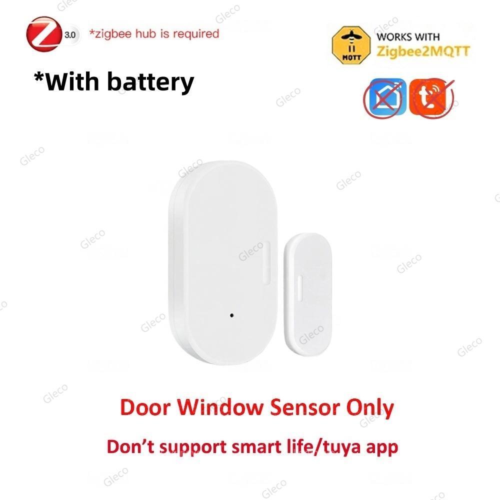 Zigbee Door Window Sensor Magnetic Anti-theft Contact Detector Smart Home Security Alarm Detection TUYA App 2MQTT Remote Monitor With battery Z2M