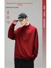 Retro Half-Zip Stand Collar Warm Hoodie - Heavyweight Velvet, Casual Solid Color Sports Top