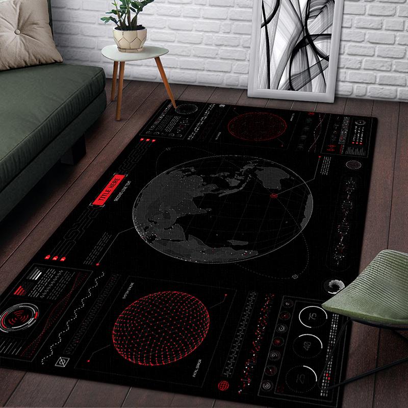 Racing Dashboard Cool Pattern Decorative Square Rug Modern House Living Room Floor Matte Bedroom Carpet Art Poster Mat Fans Gift