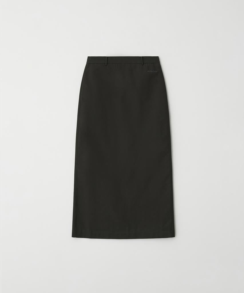 BUT'TON Standard Fit Long Skirt (Charcoal Brown)