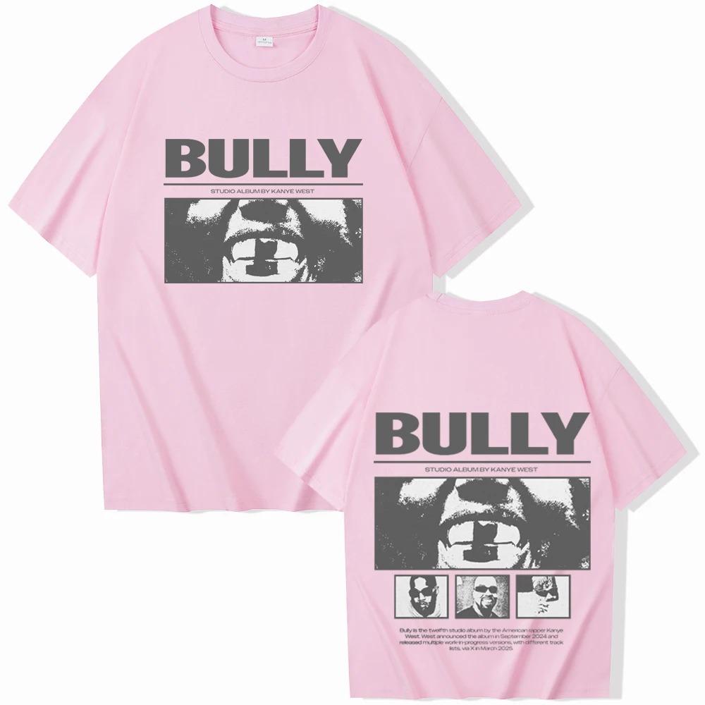 Moda Estiva 2026 T-shirt alla Moda YE Bully Kanye-West T-shirt Unisex Harajuku Manica Corta Girocollo Camicia Casual Hip Hop Streetwear