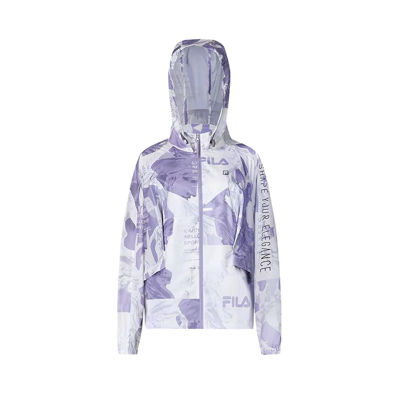 

Новые куртки и пальто серии FILA Fitness Женские с принтом по всей поверхности A11W421706F-ZA L