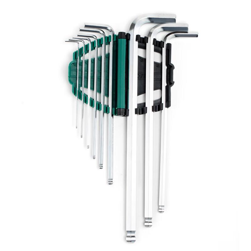 SATA 9-Piece Extra-Long Ball-End Hex Key Set