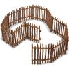 EYSCOTA 12PCS Farm Fence Toy Plastic Cowshed Paddock and Farm Animal Figures Accessories Fencing Playset for Kids Toddlers